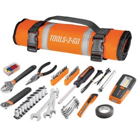 Tools2Go Tool Set with Roll Up Pouch for Motorcycle/Auto/ATV (83 Piece Set)