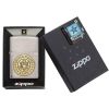 Zippo Windproof Lighter Army Emblem Brushed Chrome