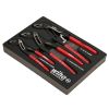 Wiha Classic Grip V-Jaw Tongue and Groove Pliers Tray Set (3 Piece Set)