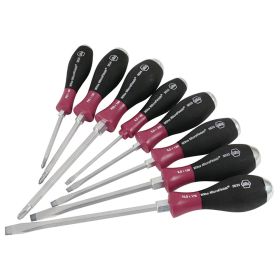 Wiha MicroFinish Extra Heavy Duty Slotted/Phillips Screwdriver Set (8 Piece Set)