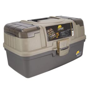 Plano Guide Series Three-Tray Tackle Box - Graphite & Sandstone