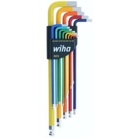 Wiha Ball End Color Coded SAE Hex L-Key Set (13 Piece Set)