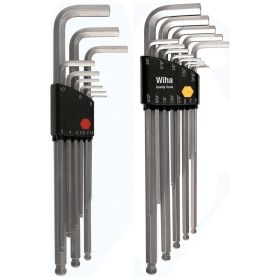 Wiha Ball End Hex L-Key Chrome SAE & Metric (22 Piece Set)