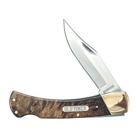 Old Timer(1187261) Golden Bear Lockback Folding Knife Desert Iron Wood