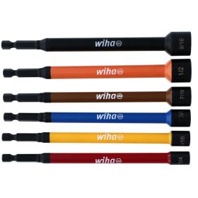 Wiha SAE Color Coded Magnetic Nut Setter Set (6 Piece Set)