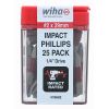 Wiha Terminator Impact Insert Bit Phillips #2 Pack of 25 Bits