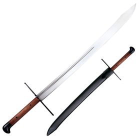 COLD STEEL GROSSE MESSER WITH LEATHER SCABBARD