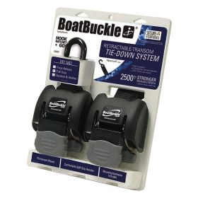 BoatBuckle Retractable Transom Tie-Down - 2" Web (Pair)