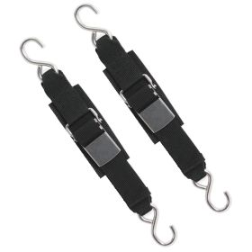 BoatBuckle Stainless Steel Kwik Lok Transom Tie-Downs (Pair)