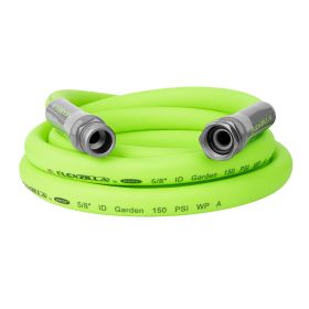 FlexzillaÂ® Garden Hose 5/8" x 10' 3/4" - 11 1/2 GHT Fittings ZillaGreenÂ®