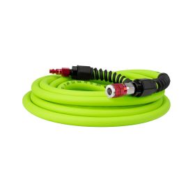 Flexzilla Heavy Duty Lightweight Air Hose 3/8" x 25' with ColorConnex Coupler and Plug - (Red) Ty