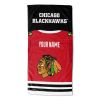 [Personalization Only] OFFICIAL NHL Jersey Personalized Beach Towel - Blackhawks