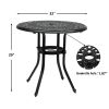 32*32*29" Outdoor Cast Aluminum Round Dining Table