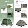 1-Person Cot Elevated Compact Tent Set with External Cover