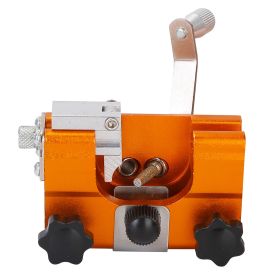 Chainsaw Chain Sharpening Jig Universal Chainsaw Sharpener Kit Hand Crank Chain Sharpener for Electric Saw for Lumberjack Garden Worker (Color: Orange)